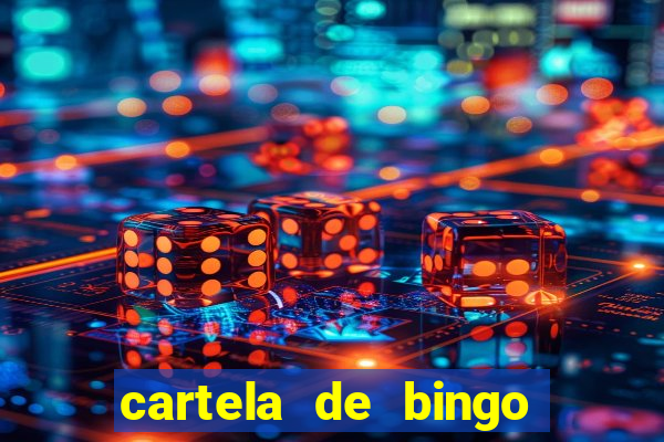 cartela de bingo pra imprimir